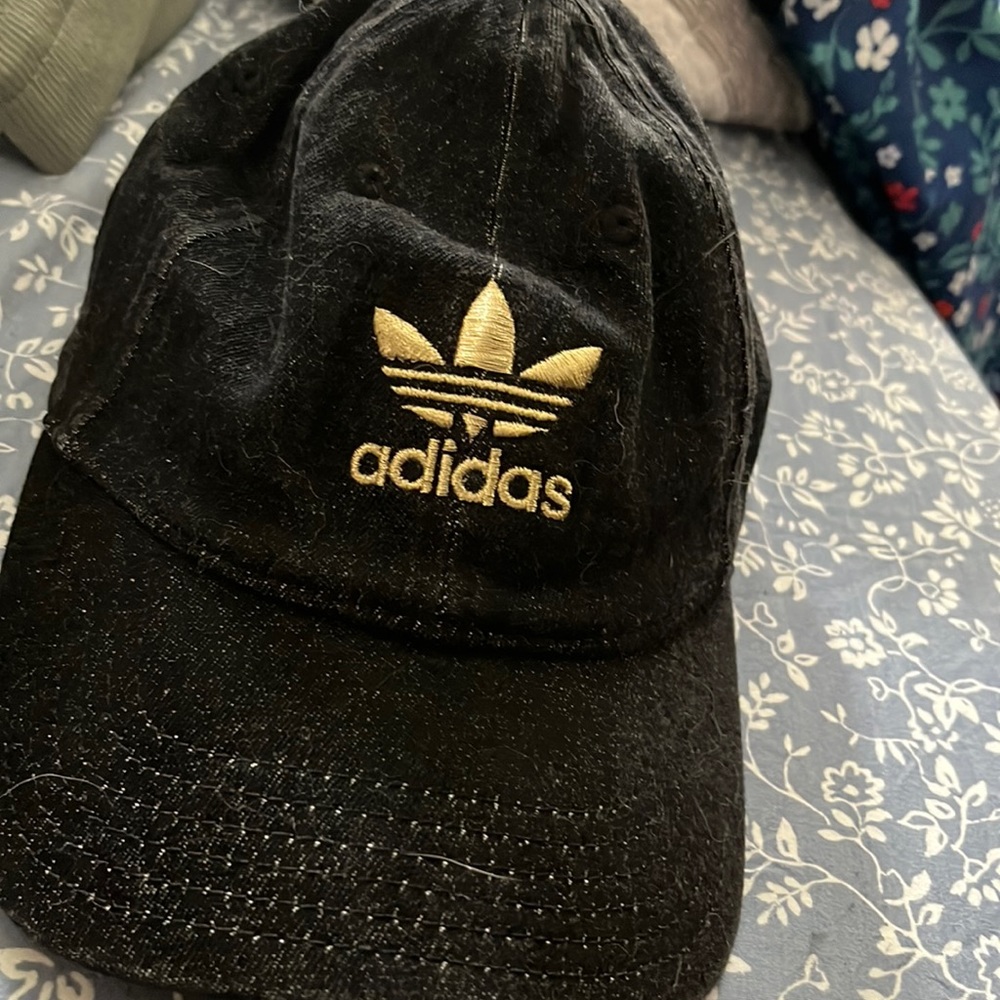 Adidas womens hat Black denim
